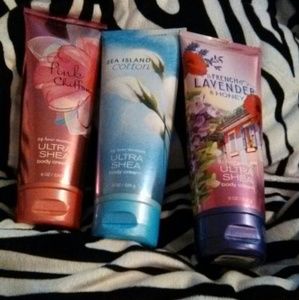 Lot of 3 bath and body works ultra Shea body cream